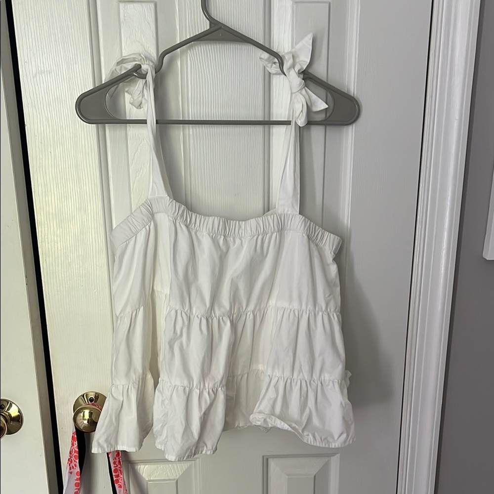 American eagle white womens tank top